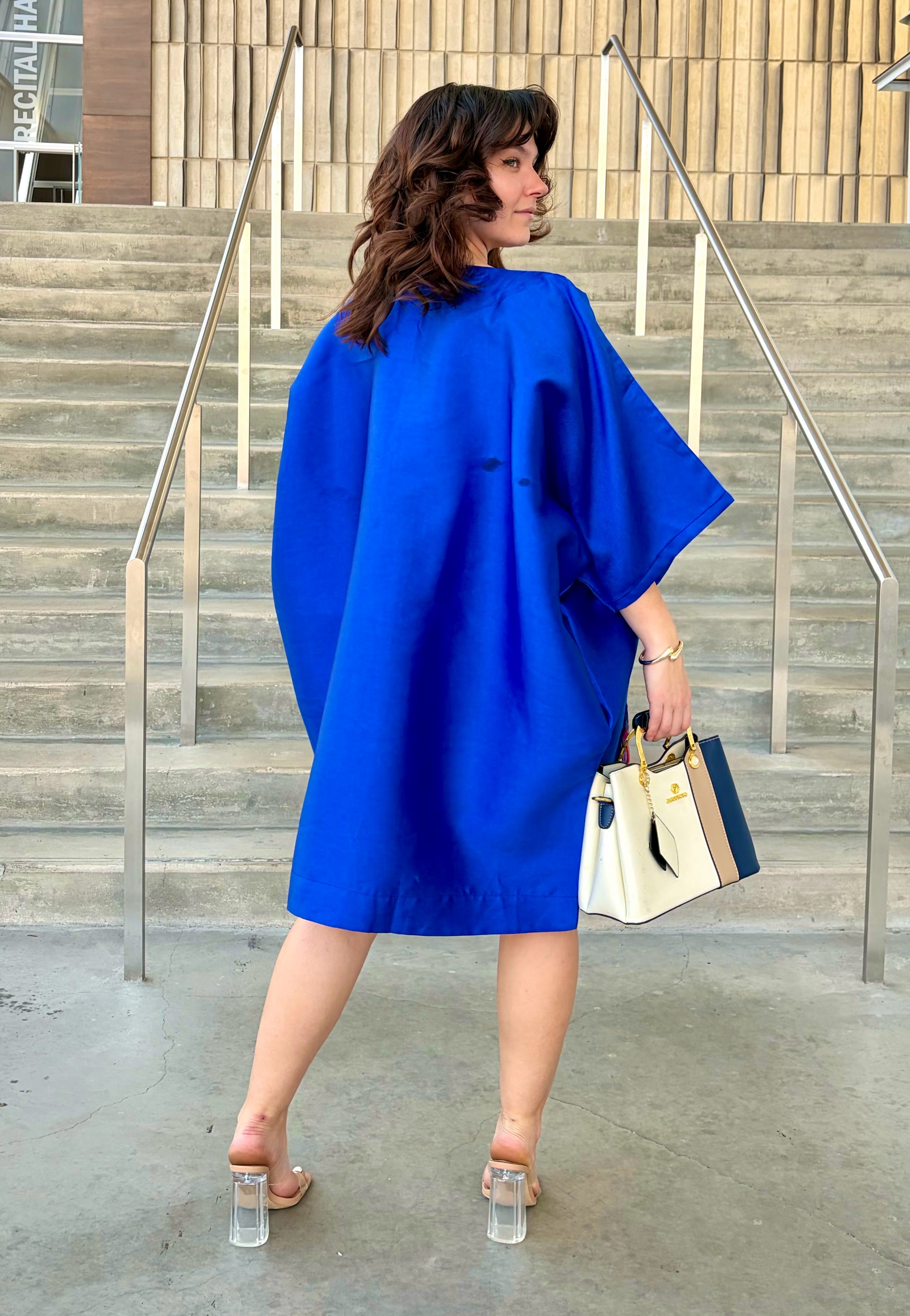 Mikado Dress (blue )