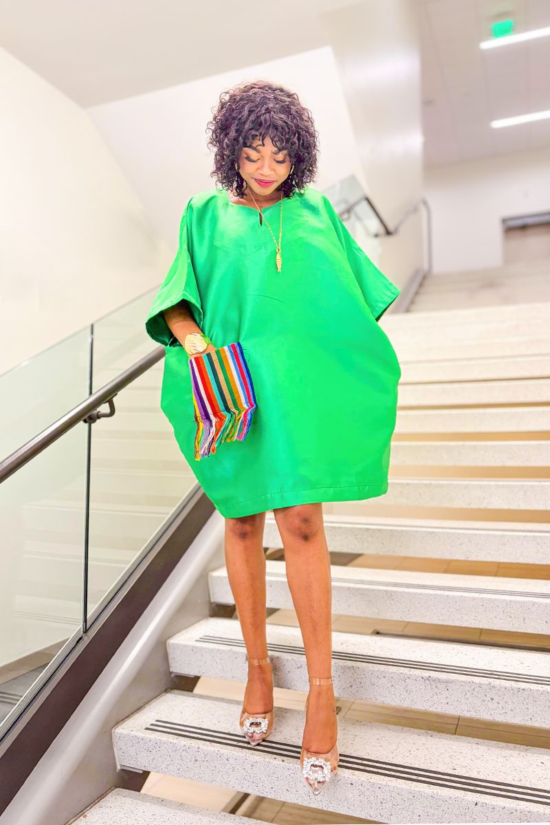 Mikado dress (Light Green )